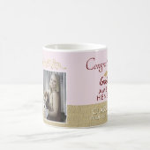 Mug Rustic Gold Pink 2023 Graduate 2 Diplôme photo (Centre)