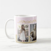 Mug Rustic Gold Pink 2023 Graduate 2 Diplôme photo (Gauche)