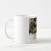 Mug Rustic Holiday Love and Joy Pine Cone (Gauche)