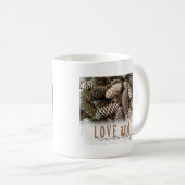 Mug Rustic Holiday Love and Joy Pine Cone (Devant droit)