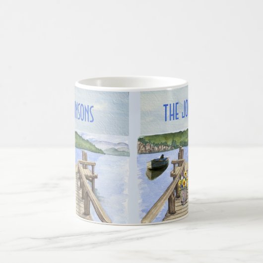 Mug Rustic Lake House Famille à thème (Centre)