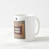 Mug Rustic Minimalist Simplify Word Art Sign (Devant droit)