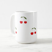 Mug Rustic Modern Cherry Patterns Water Bottle (Devant gauche)
