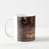 Mug Rustic Neon Joyeuses Fêtes (Gauche)