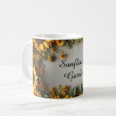 Mug Rustic Sunflower Floral Bouquet Design (Devant gauche)
