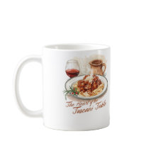 Rustic Tuscan Pappardelle Pasta Watercolor Art