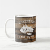 Mug Rustic Wood Lake Nom de famille (Gauche)
