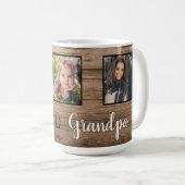 Mug Rustic Wood Love You Three Photo  (Devant droit)