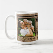 Mug Rustic Wood NUMERO UNO PAPA Fête des pères photo (Gauche)