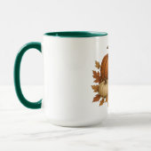 Mug Rustique Automne/Automne citrouille et feuille (Gauche)