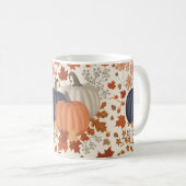 Mug Rustique Automne Citrouille Feuille Fleur sauvage (Devant droit)