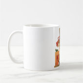 Mug Rustique automne Scarecrow avec Citrouilles et Cor (Gauche)