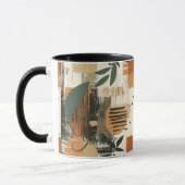 Mug Rustique Brushstroke - Personnalisé Earthy Abstrai (Gauche)
