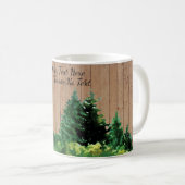 Mug Rustique Camping Aventure hors Grille Forêt extéri (Devant droit)