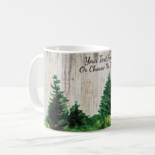Mug Rustique Camping Aventure hors Grille Forêt extéri (Devant gauche)