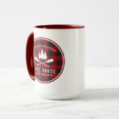 Mug Rustique Country Lake House Tree Red Buffalo Plaid (Devant gauche)