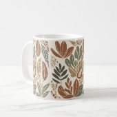 Mug Rustique Fleur sauvage en terre cuite Boho Printem (Devant gauche)