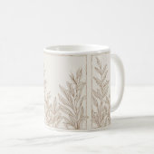 Mug Rustique Fleur sauvage en terre cuite Boho Printem (Devant droit)