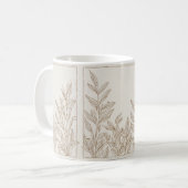 Mug Rustique Fleur sauvage en terre cuite Boho Printem (Devant gauche)