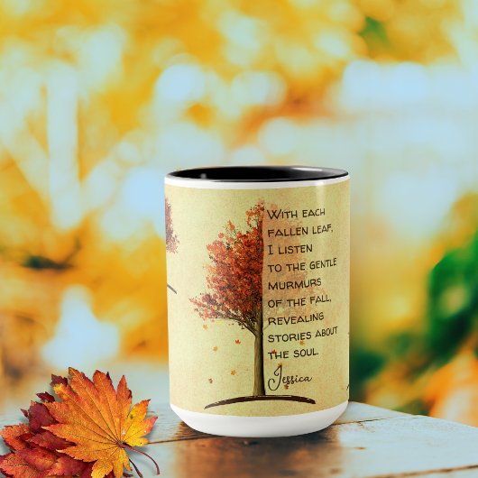 Mug Rustique Golden Fall Maple Tree Inspiration