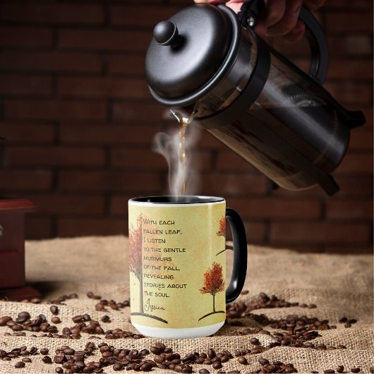 Mug Rustique Golden Fall Maple Tree Inspiration