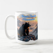 Mug Rustique Great Smotains Montagnes Ours Noir (Gauche)