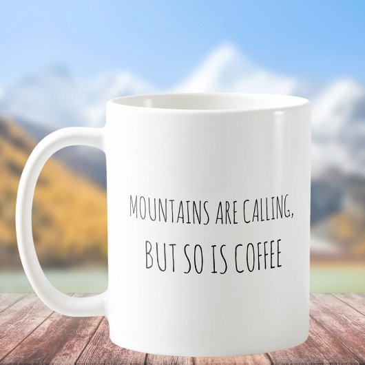 Mug Rustique Maigre Montagnes Call Pun Plaisanteries D