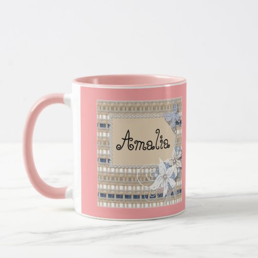 Mug Rustique, mariage (Gauche)