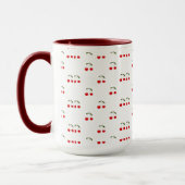 Mug Rustique moderne Motifs cerise (Gauche)