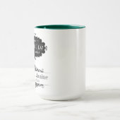 Mug Rustique Noir Sauvegarder-La Date Mariage Jour Gro (Centre)