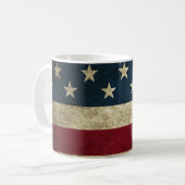 Mug Rustique Patriotique Drapeau Américain (Devant gauche)