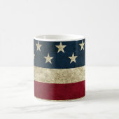 Mug Rustique Patriotique Drapeau Américain (Centre)