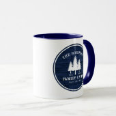 Mug Rustique Pays Famille Cabines Arbres Style Bois Bl (Devant droit)
