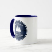 Mug Rustique Pays Famille Cabines Arbres Style Bois Bl (Devant gauche)