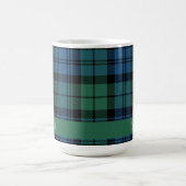 Mug Rustique Plaid Campbell Tartan Script personnalisé (Centre)