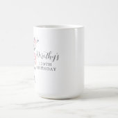 Mug Rustique rose Fleur sauvage Floral 100e anniversai (Centre)