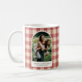Mug Rustique Rouge En vichy Arc Photo moderne Noël (Gauche)
