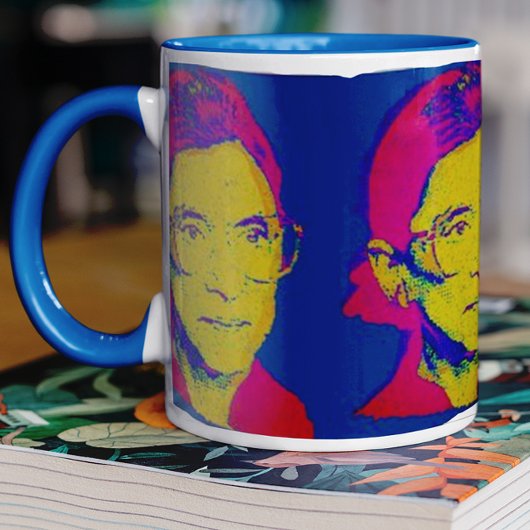 Mug Ruth Bader Ginsburg 1983, Pop Art Portrait
