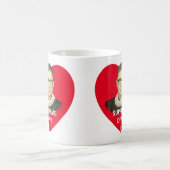 Mug Ruth Bader Ginsburg Diva Suprême teintée Coeur Rou (Centre)