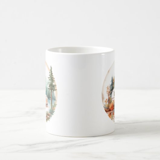 Mug RV Camping dans les Bois, RV camper (Centre)