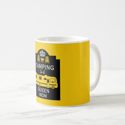 Mug RV Camping Queen USA (Devant droit)
