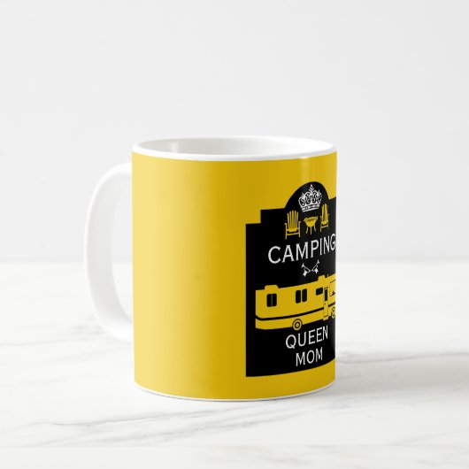 Mug RV Camping Queen USA (Devant gauche)
