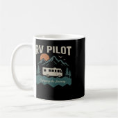 Mug Rv Pilot Camping Retro Motorhome Travel Vacation C (Gauche)