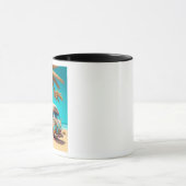 Mug RV rétro et palmiers (Centre)