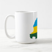 Mug Rwanda Drapeau et carte Musique (Gauche)