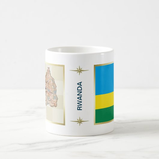 Mug Rwanda Drapeau + Plan Musique (Centre)