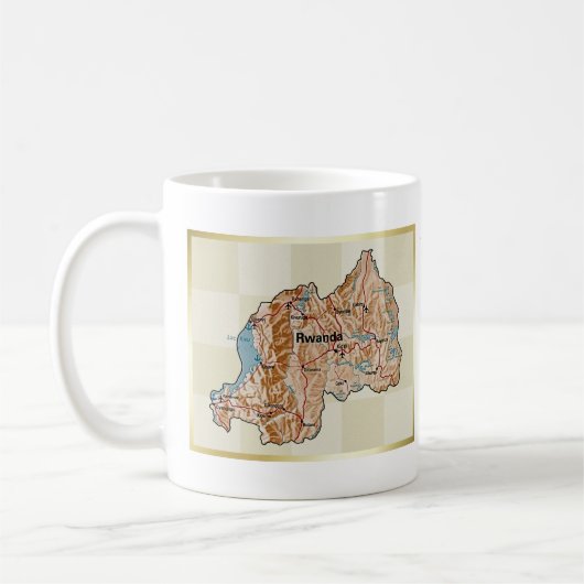 Mug Rwanda Drapeau + Plan Musique (Gauche)