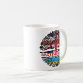 Mug Rwanda Rwanda Royaume-Uni drapeau des racines d'ar (Devant droit)