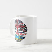 Mug Rwanda Rwanda Royaume-Uni drapeau des racines d'ar (Devant gauche)