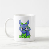 Mug RWAR ? (Bleu) dragon mignon de bébé hurlant (Gauche)
